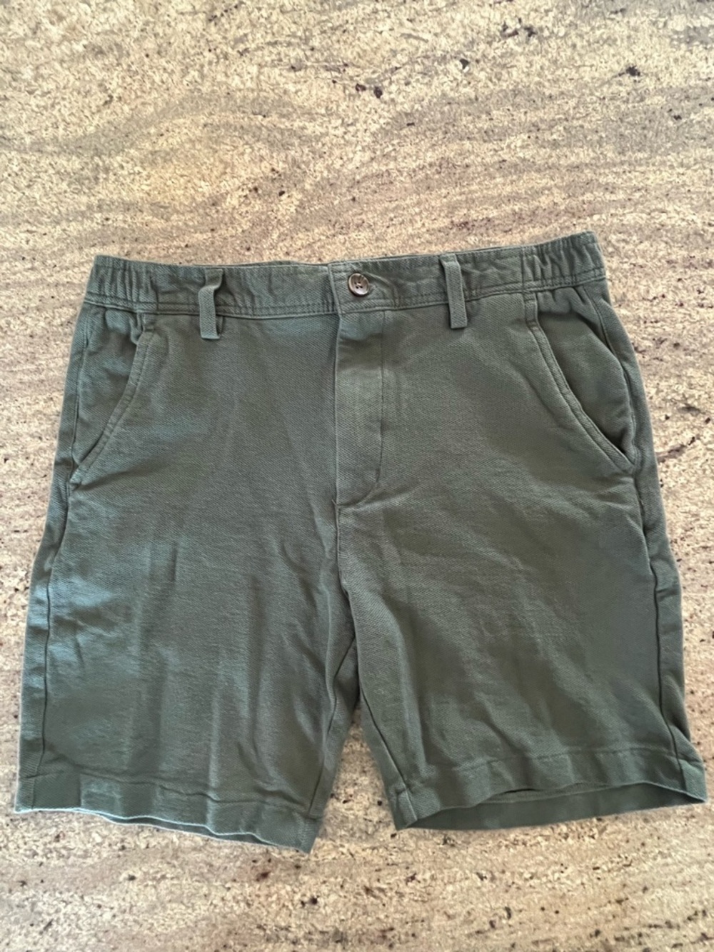 Hickey Freeman Green Performance Textured Golf Shorts 34 Classic Fit